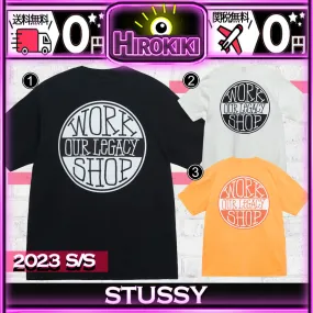 STUSSY  |Unisex Street Style Collaboration Logo Skater Style T-Shirts