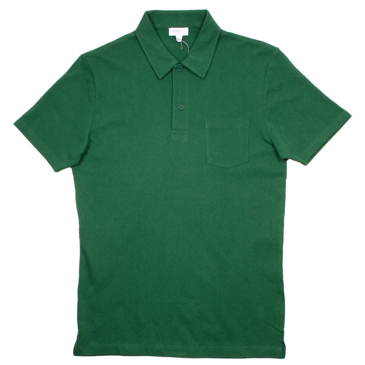 Sunspel - Short Sleeve Riviera Polo - Kale