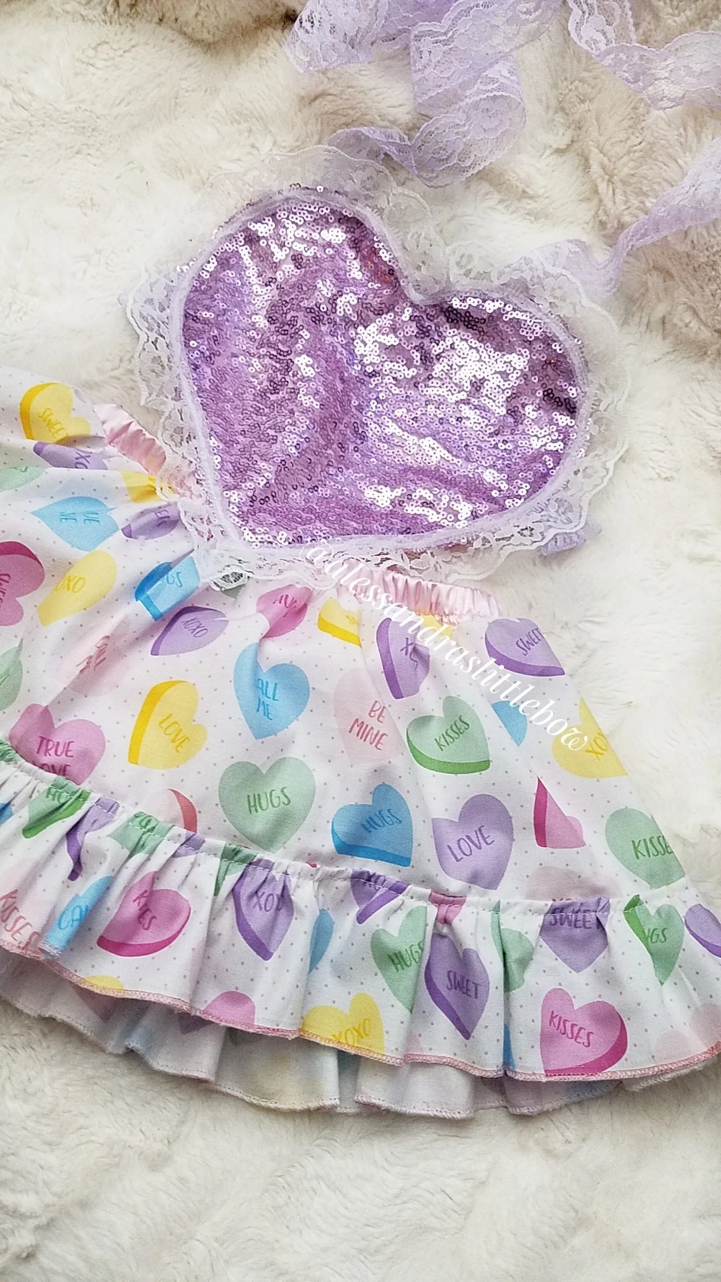 Sweet Hearts Pinafore Dress