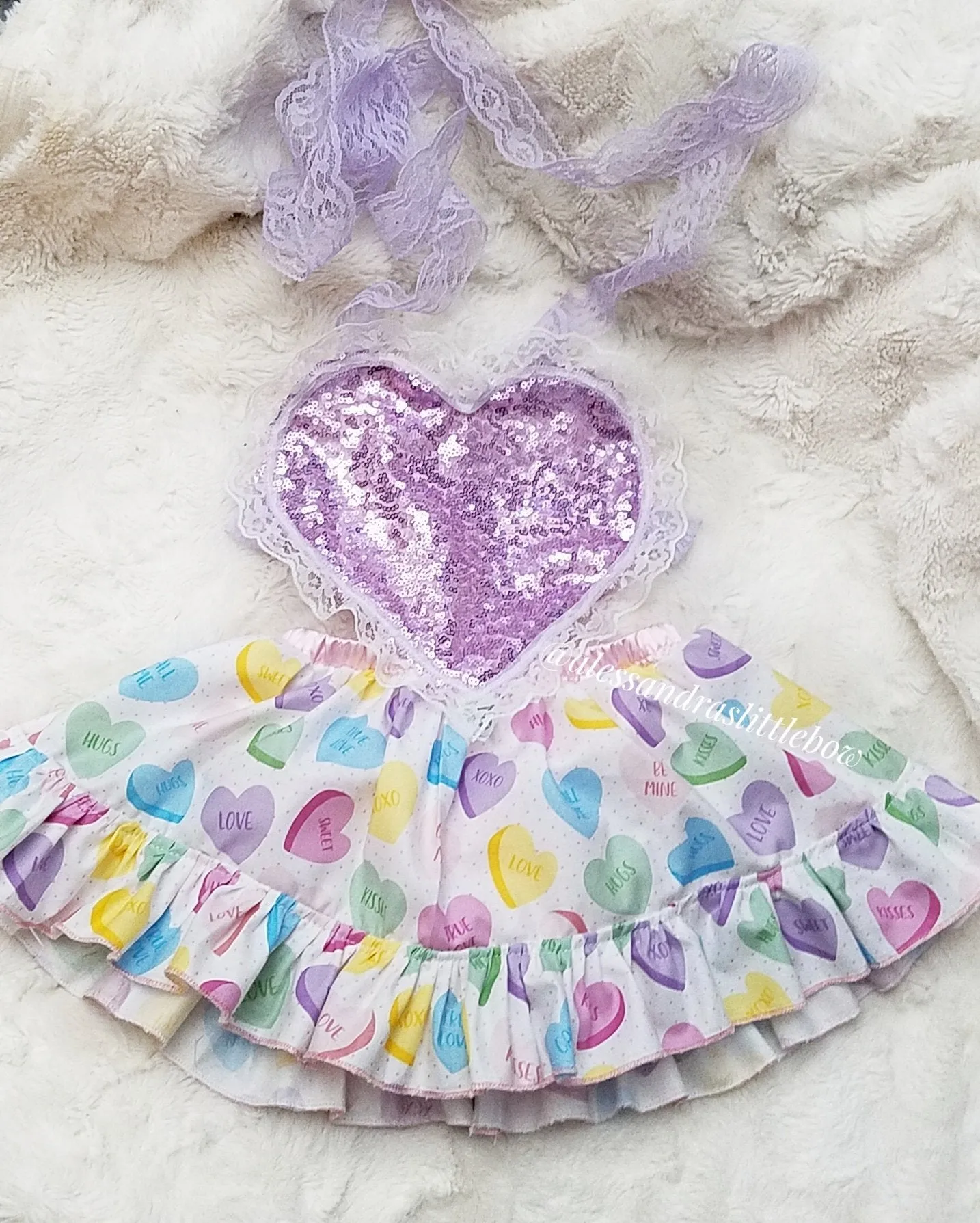 Sweet Hearts Pinafore Dress