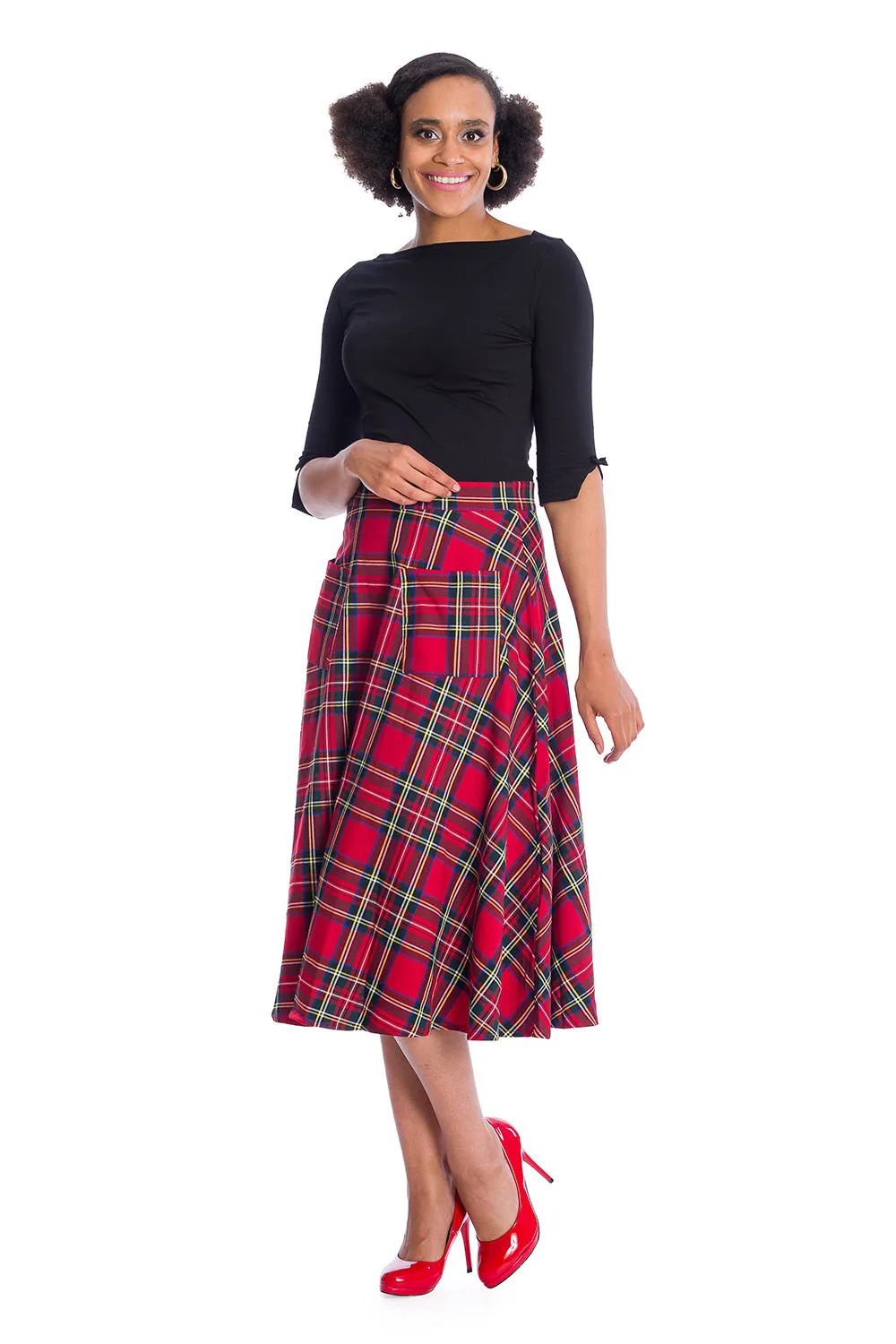 SWEET TARTAN PINAFORE DRESS