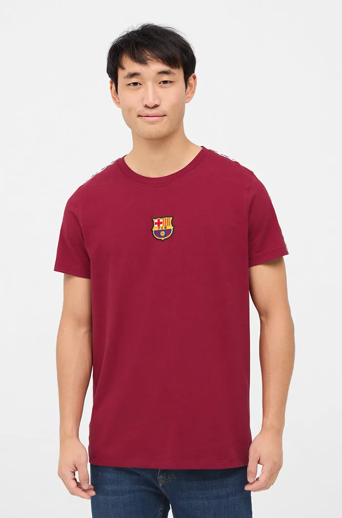 T-shirt crest maroon Bara