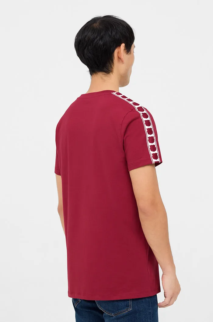 T-shirt crest maroon Bara