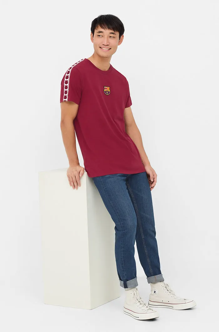 T-shirt crest maroon Bara