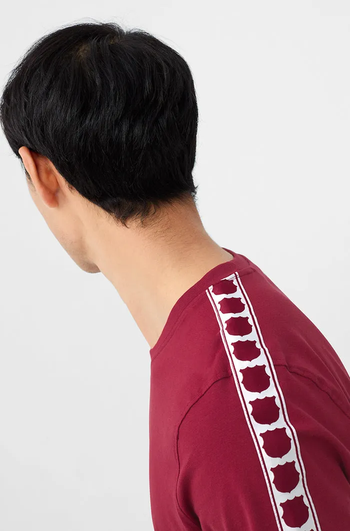 T-shirt crest maroon Bara