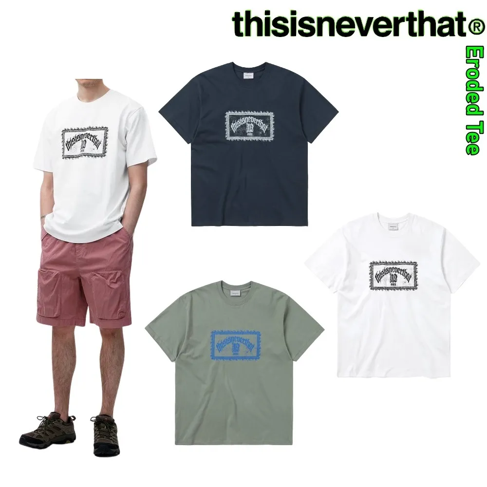 thisisneverthat  |Unisex Street Style Cotton Short Sleeves Logo T-Shirts