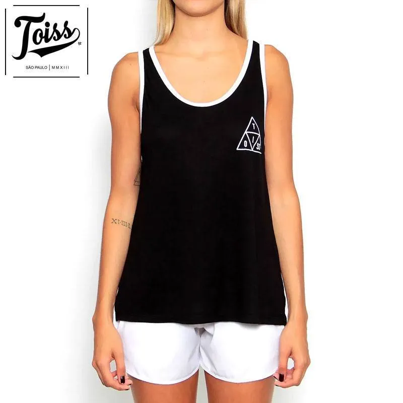 TOISS  |Street Style Plain Cotton Logo Tanks & Camisoles