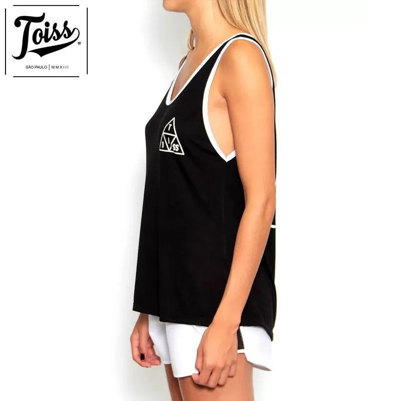 TOISS  |Street Style Plain Cotton Logo Tanks & Camisoles