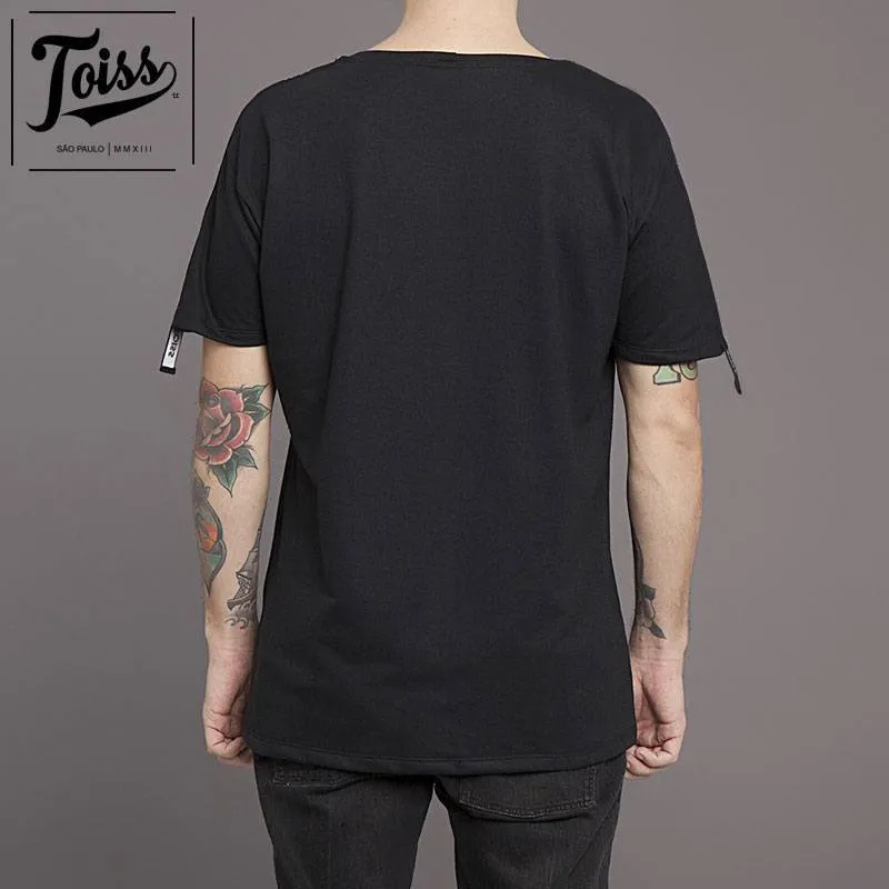 TOISS  |Street Style Plain Short Sleeves Logo T-Shirts