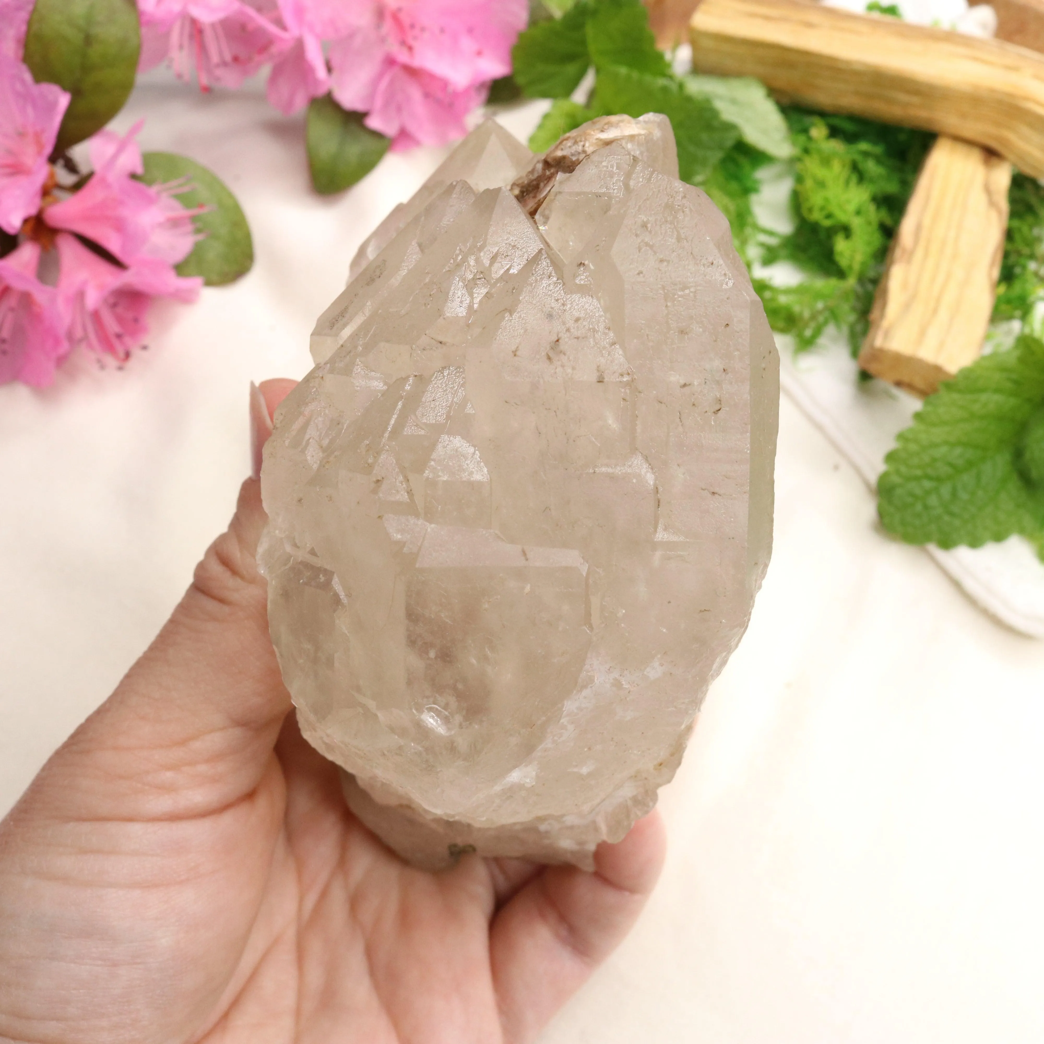 Very Unique Watermelon Tourmaline in Matrix Cathedral Quartz Point~ Balancing and Uplifting Vibrations