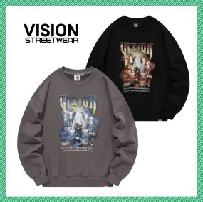 Vision Street Wear  |Unisex Street Style Logo Sweatshirts