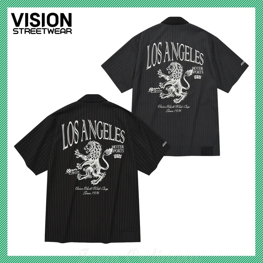 Vision Street Wear  |Unisex Street Style Short Sleeves Logo Shirts