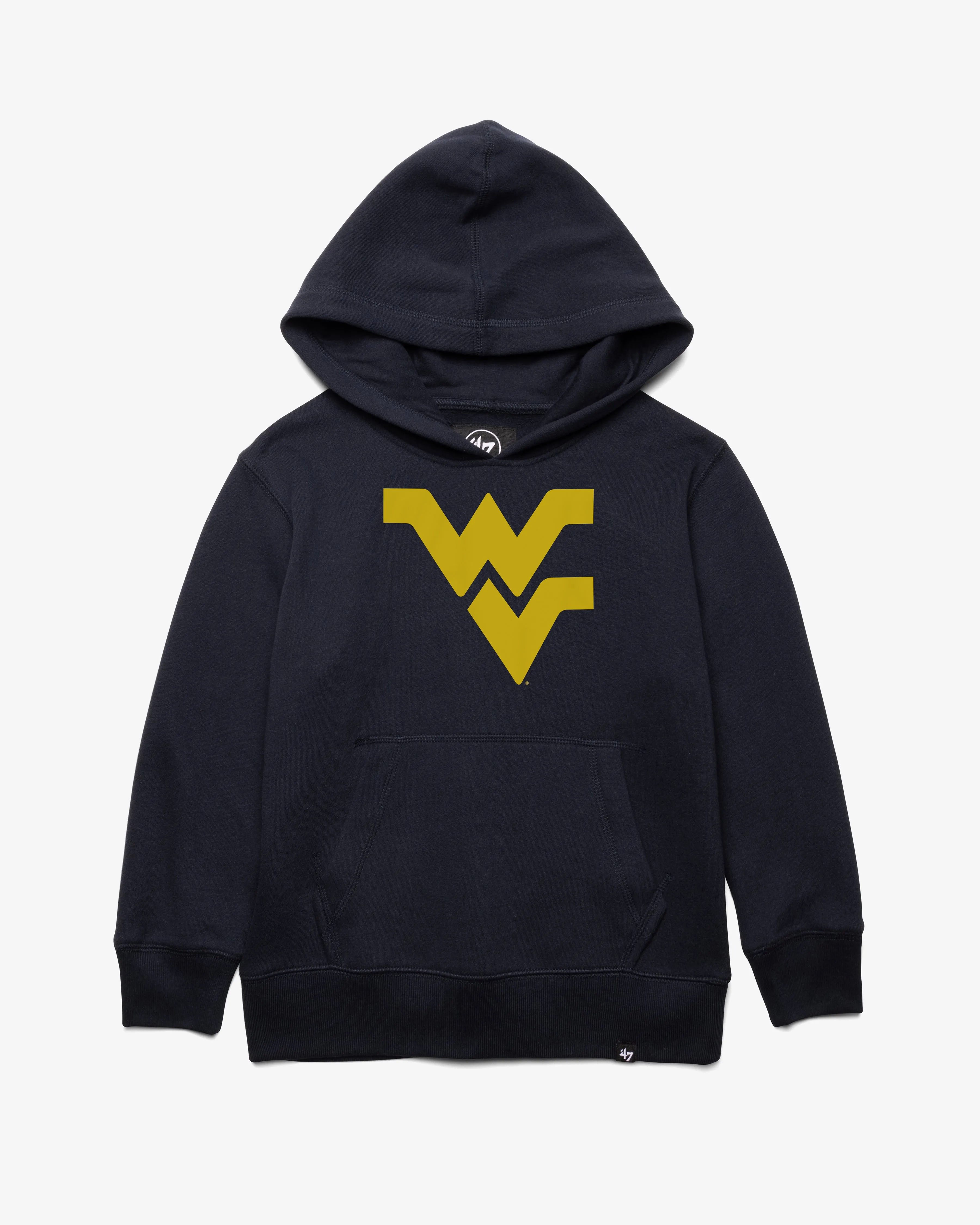 WEST VIRGINIA MOUNTAINEERS DISTRESSED IMPRINT '47 HEADLINE HOOD KIDS