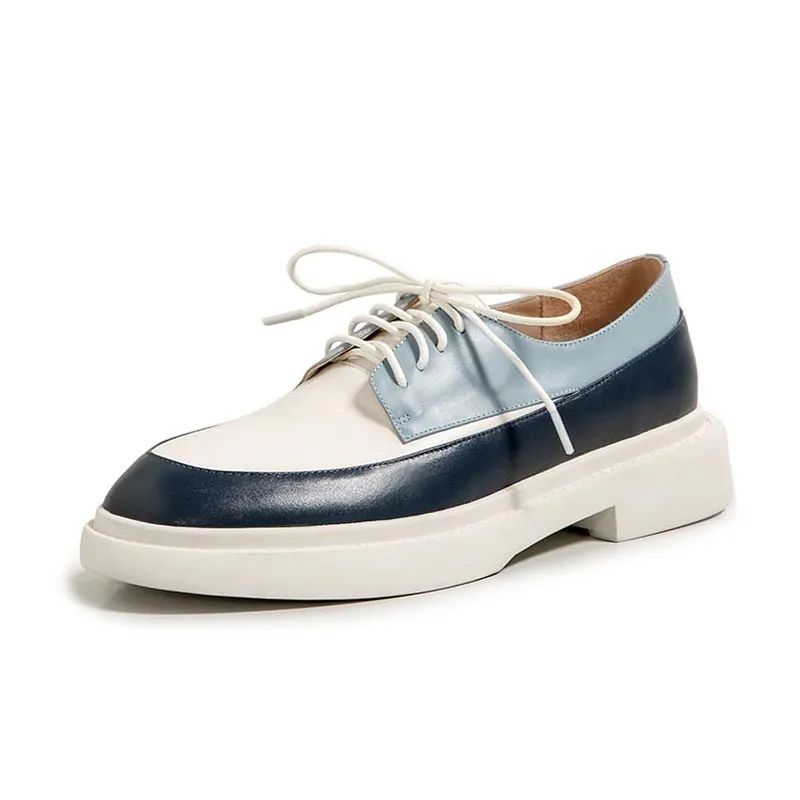 Women Colorblock Simple Loafers 