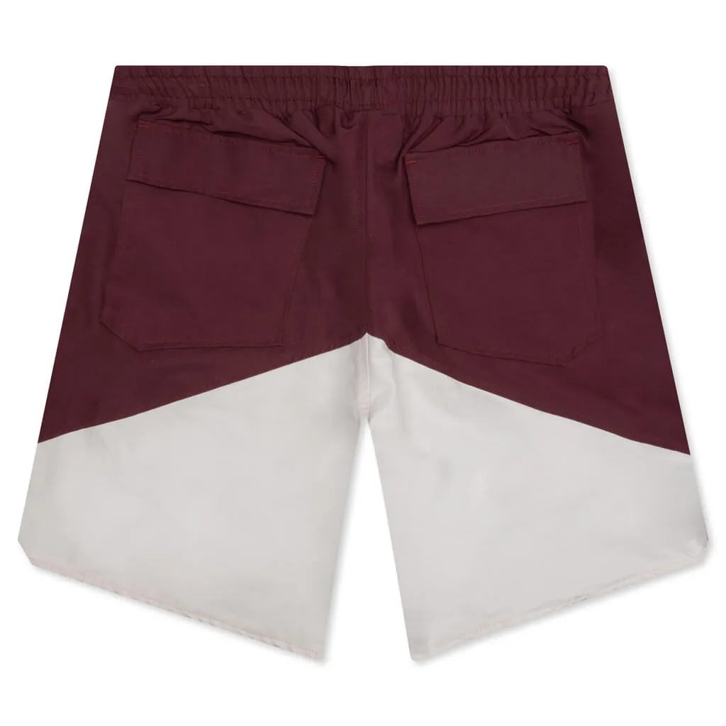 Yachting Short - Maroon/White