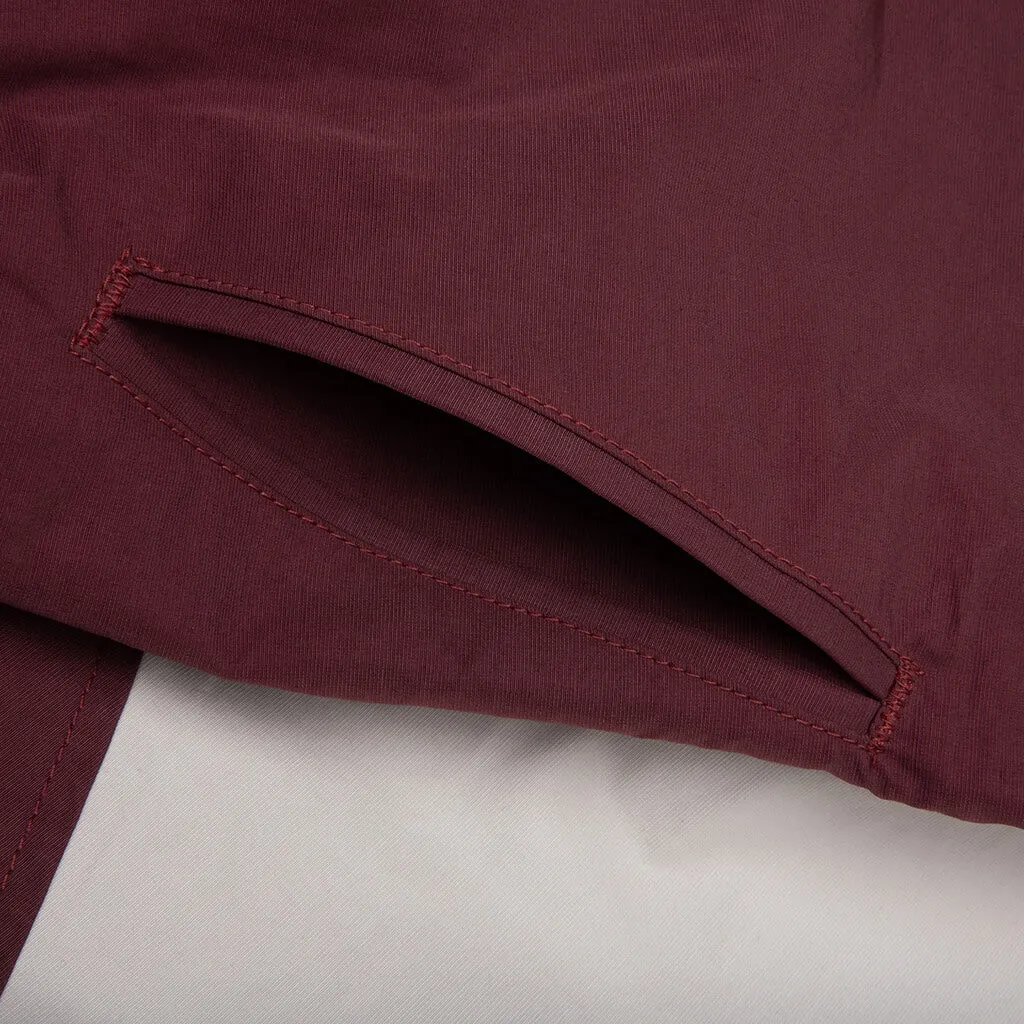 Yachting Short - Maroon/White