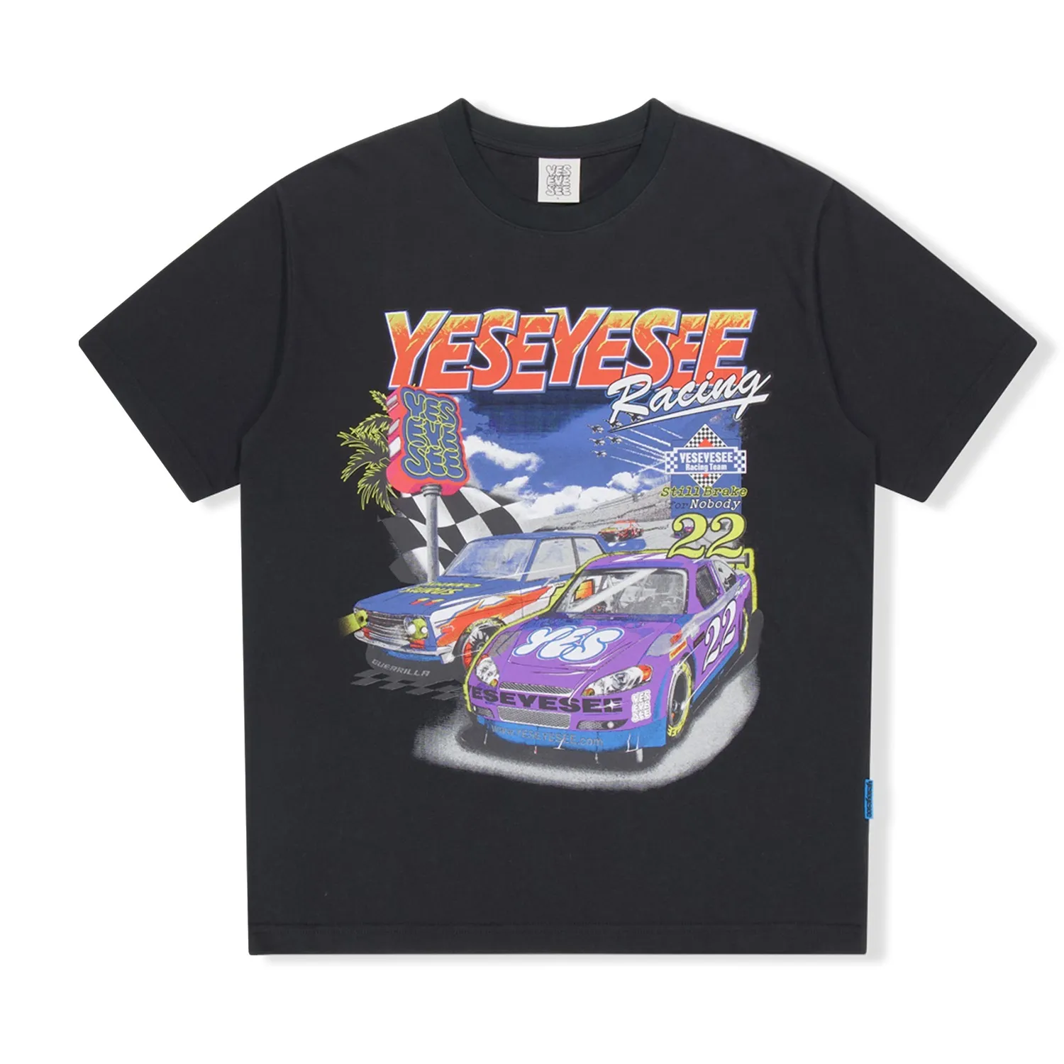 YESEYESEE  |Unisex Street Style Short Sleeves Oversized T-Shirts