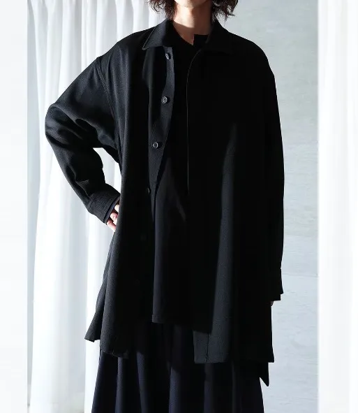 Yohji Yamamoto  |Unisex Wool Street Style Plain Designers Shirts