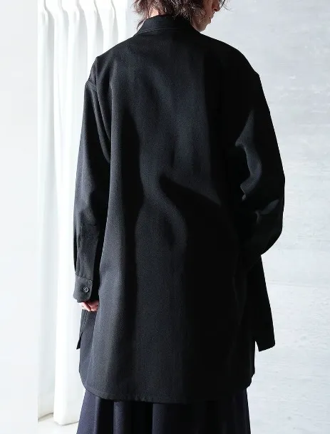 Yohji Yamamoto  |Unisex Wool Street Style Plain Designers Shirts