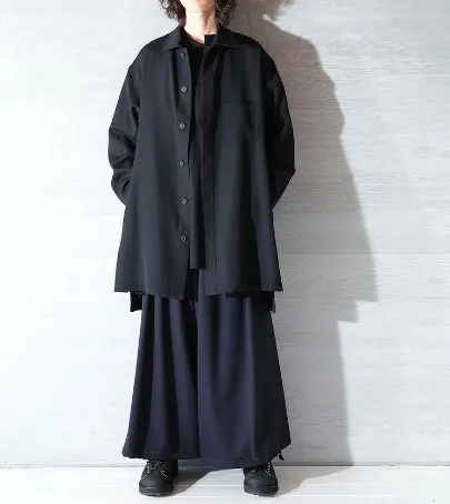 Yohji Yamamoto  |Unisex Wool Street Style Plain Designers Shirts