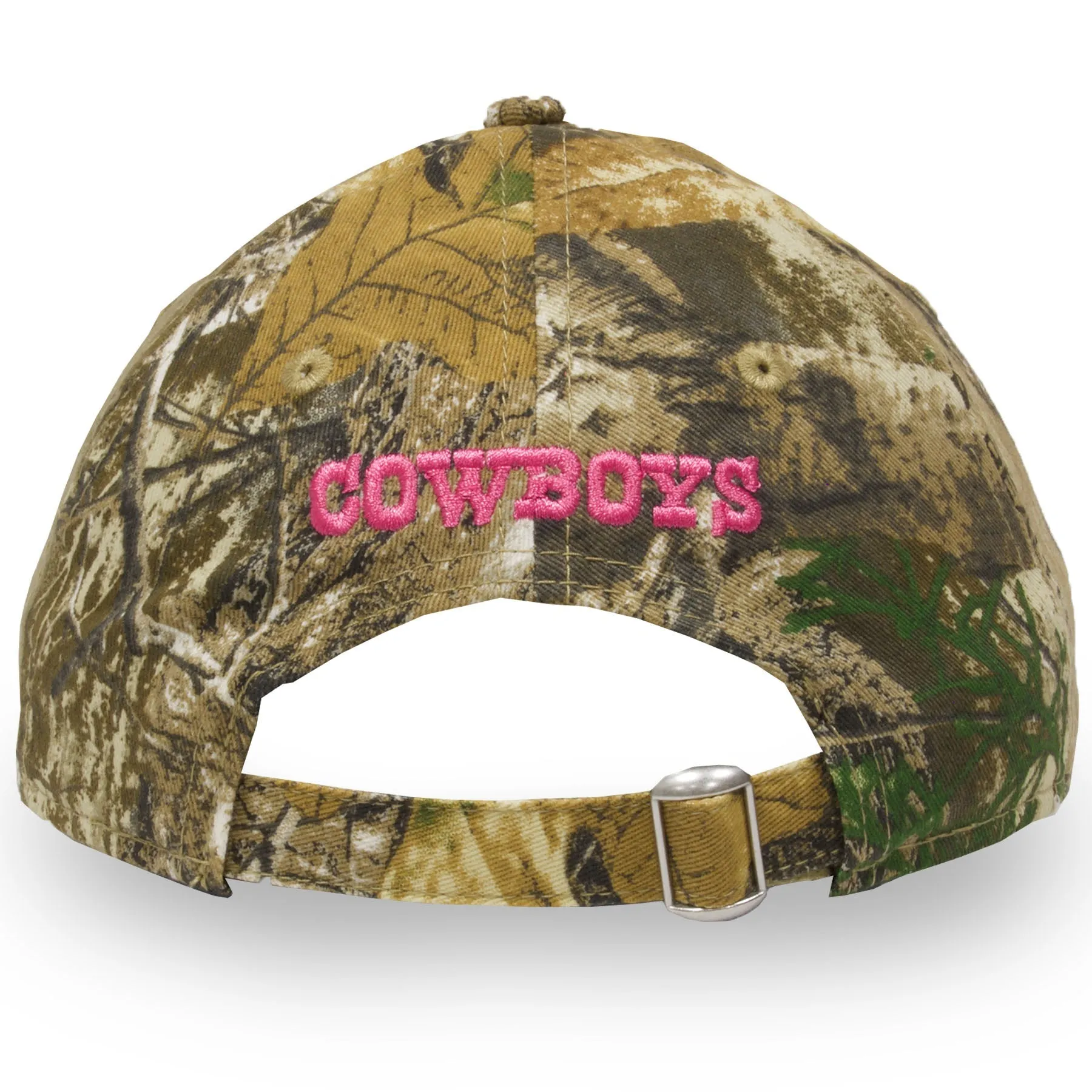 Youth Dallas Cowboys Girl's Realtree Camouflage Pink Logo 9Twenty Dad Hat