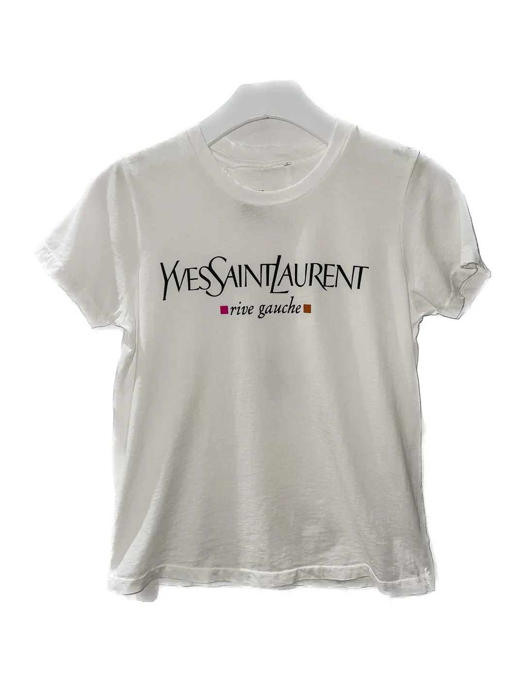 YSL Rive Gauche Womens Fit Tee, White